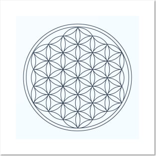 Flower of life, sacred geometry. Posters and Art